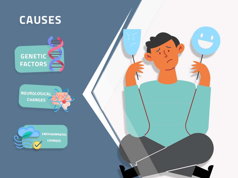 What are the main causes of Mood disorders