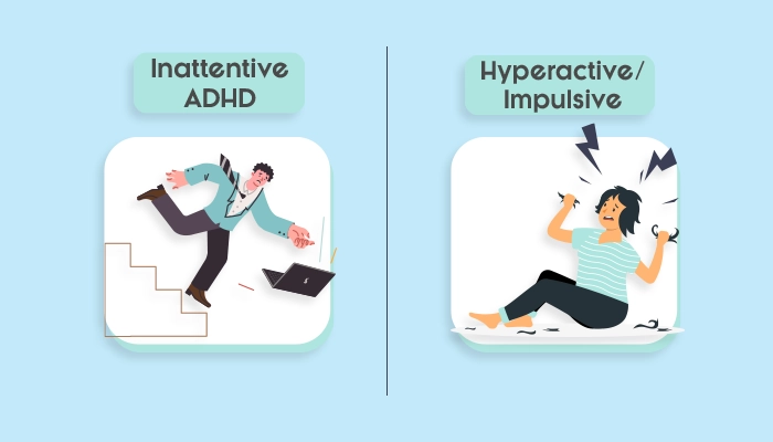 What are the common types of ADHD in Girls and Women
