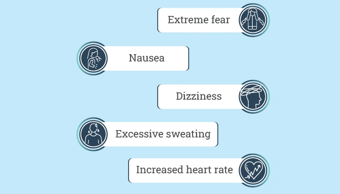 What are the main symptoms of Driving Anxiety